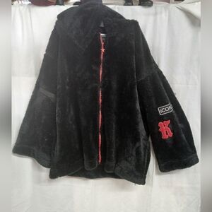 Kendall & Kylie Black Fleece Jacket